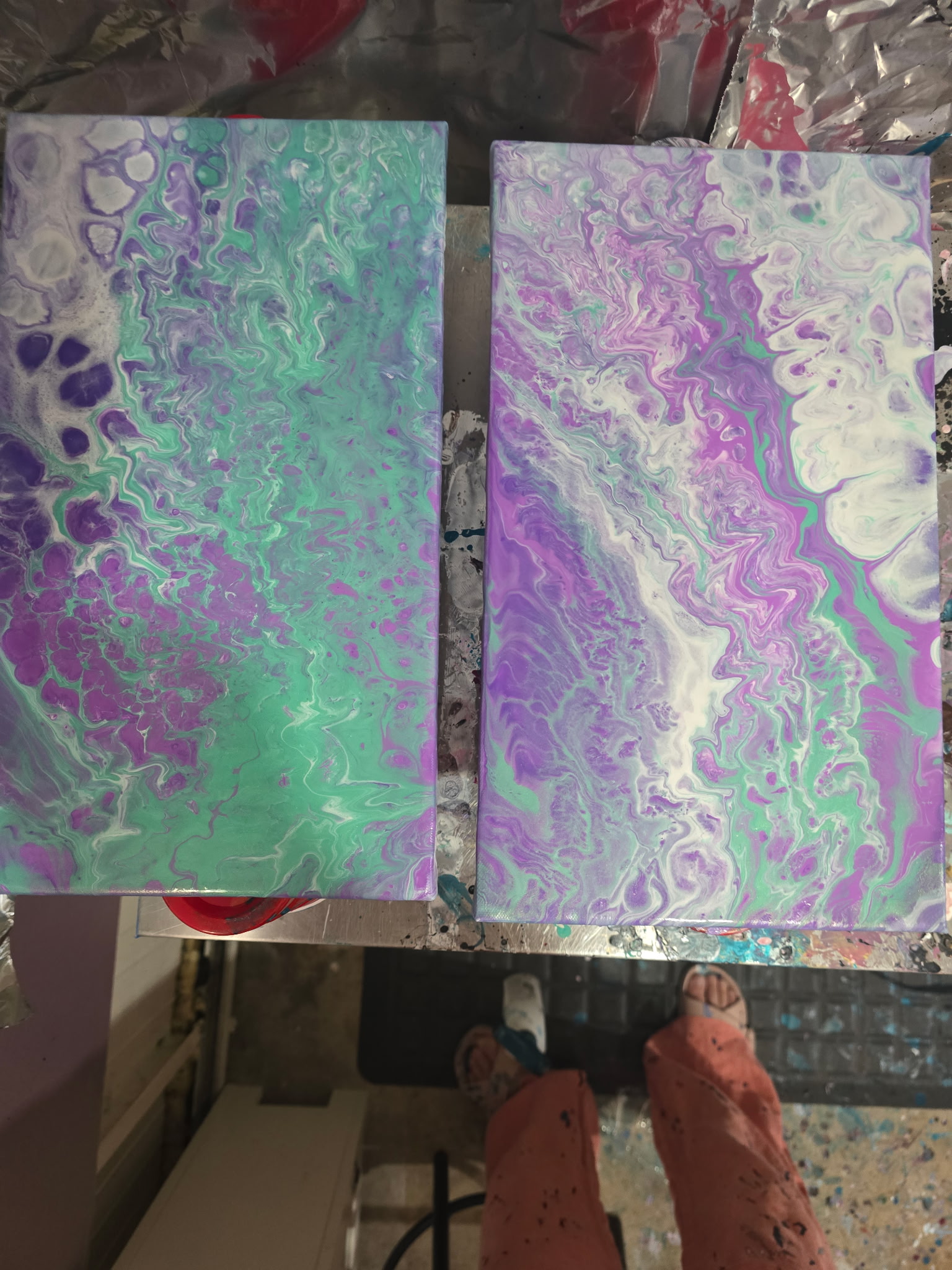 Mint & Violet Pair